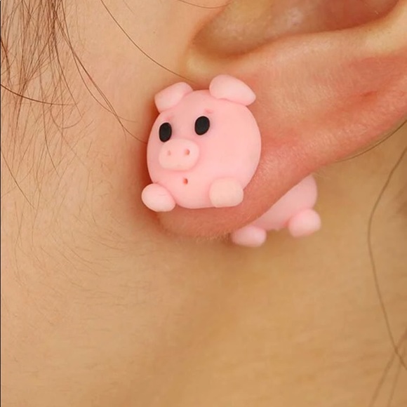 pig earrings